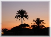 Abendstimmung - Blick vom Balkon